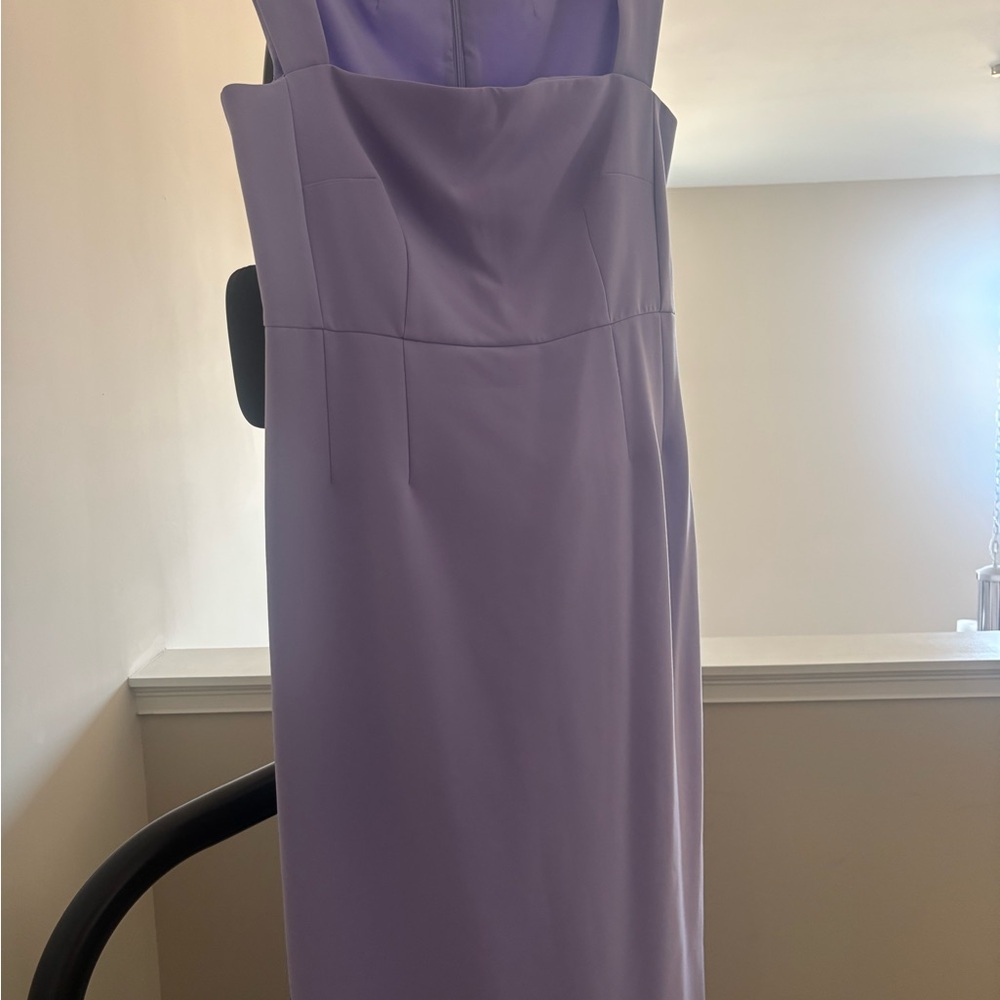 Ann Taylor Lavender Square-Neck Sheath Dress - Picture 8 of 10